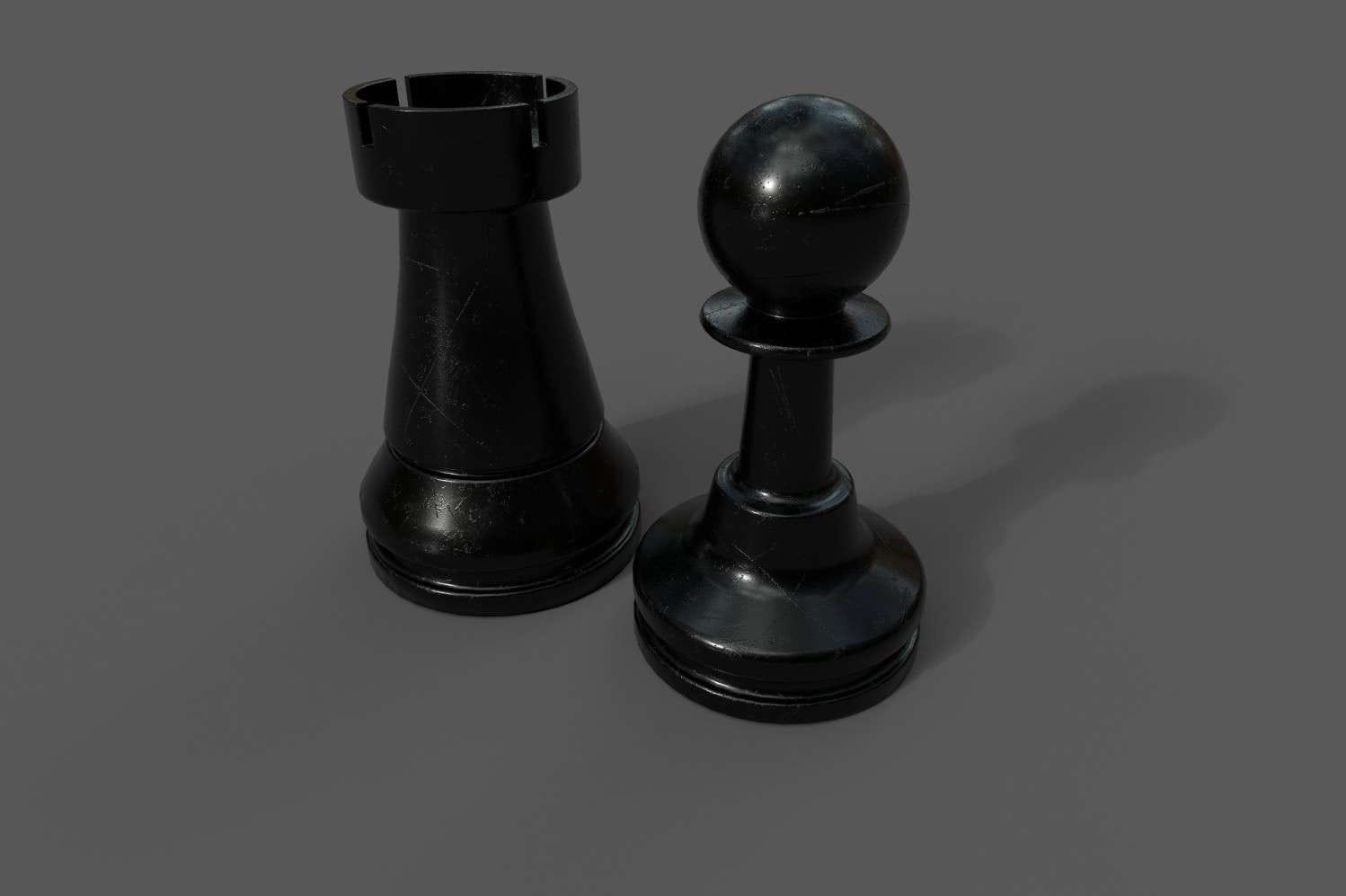 Chess piece — modeled in Maya