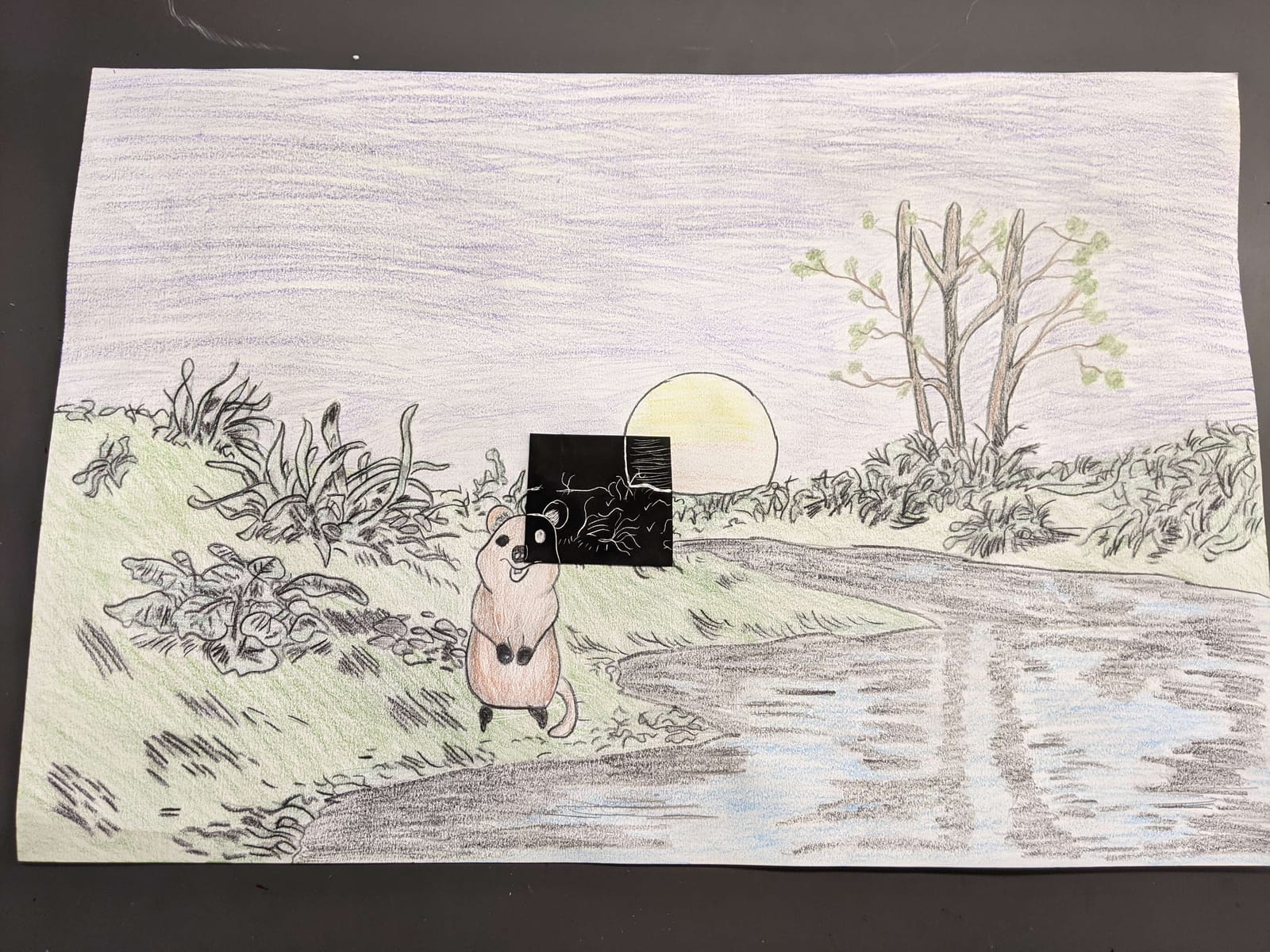 Colored-pencil illustration